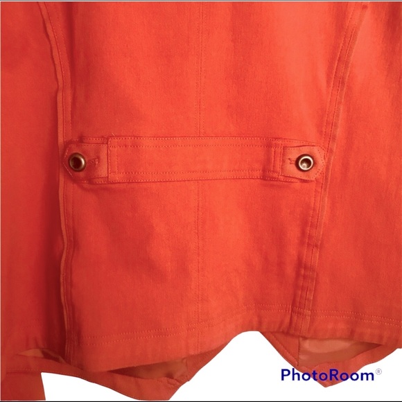 Nancy Bolen City Girl Ruffled Collar Structured Blazer Size M - Picture 7 of 11